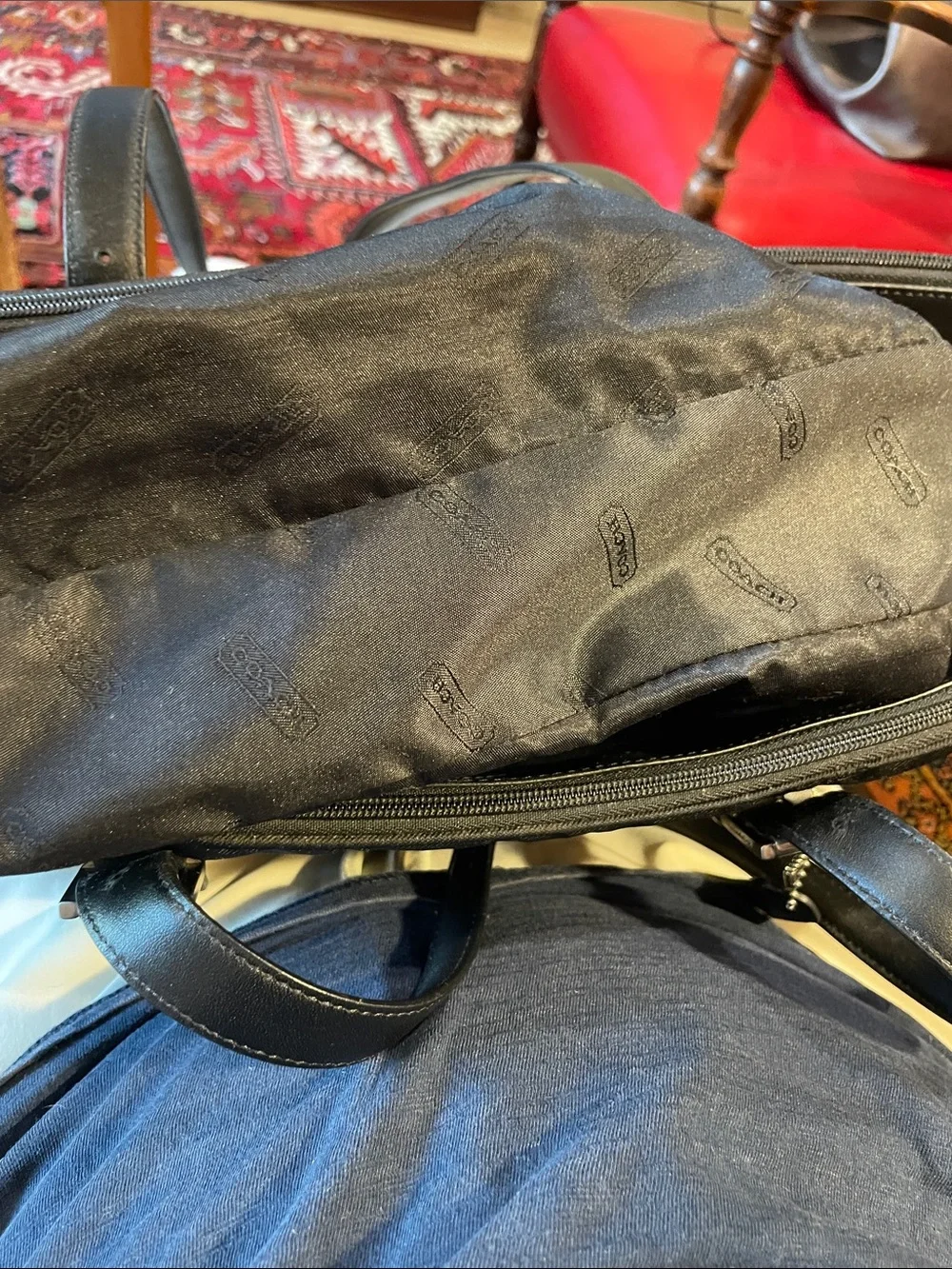 Men’s Coach Black Duffel